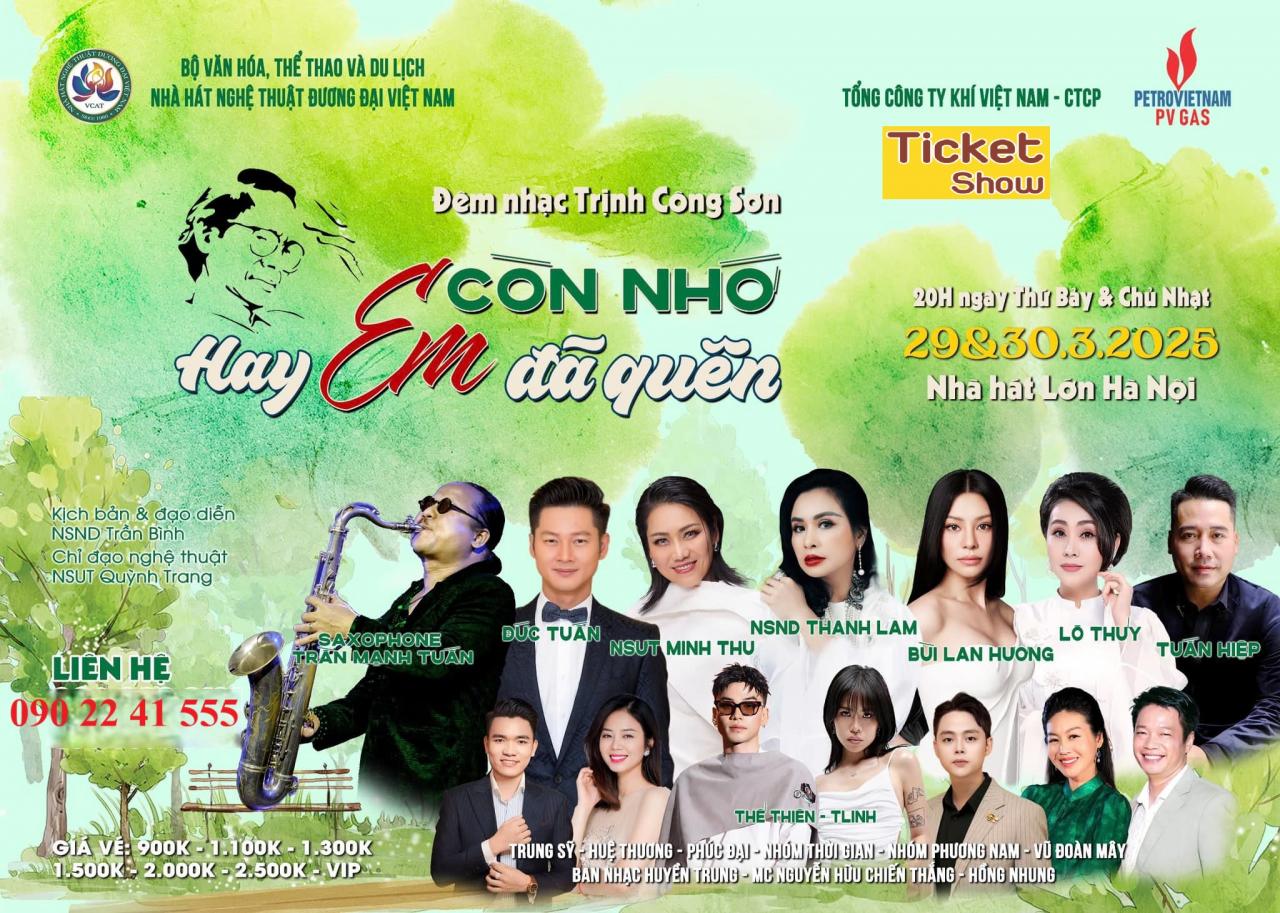 [🛒🇻🇳]BÁN VÉ ĐÊM NHẠC TRỊNH CÔNG SƠN: " EM CÒN NHỚ HAY EM ĐÃ QUÊN" - Ticket Show - , SKU - - ticketshow.vn 🇻🇳🛒Top1Shop🛒 🇻🇳Top1Vietnam🇻🇳 🛍🛒🇻🇳