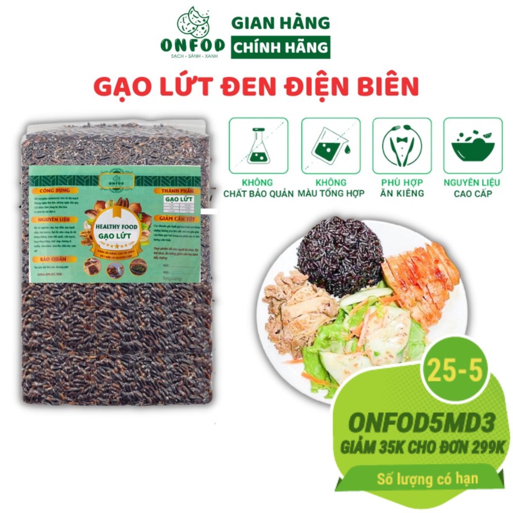 [🛒🇻🇳]Gạo lứt đen dẻo điện biên organic ONFOD dành cho người giảm cân, thực dưỡng, ăn kiêng, tiểu đường, béo phì 500g 1kg – ONFOD , SKU – s15038723141 – vinmart.co 🇻🇳🛒Top1Shop🛒 🇻🇳Top1Vietnam🇻🇳 🛍🛒🇻🇳