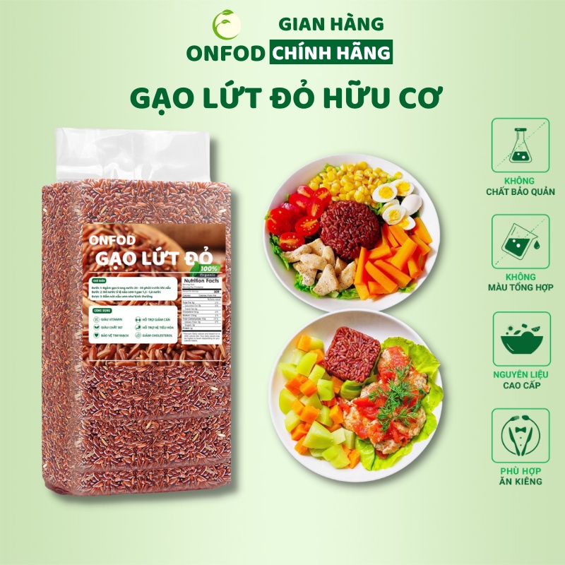 [🛒🇻🇳]Gạo lứt dẻo đỏ hữu cơ ONFOD gạo lức hỗ trợ giảm cân ăn kiêng cho người tiểu đường, gym, yoga, bà bầu thực dưỡng 1kg – ONFOD , SKU – s19710865868 – vinmart.co 🇻🇳🛒Top1Shop🛒 🇻🇳Top1Vietnam🇻🇳 🛍🛒🇻🇳