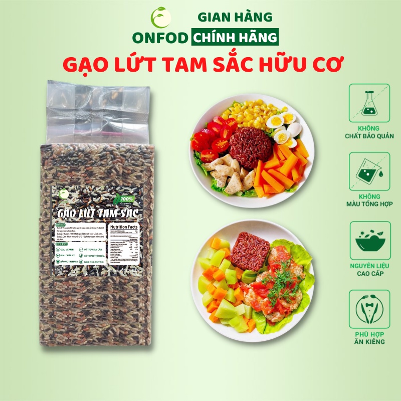 [🛒🇻🇳]Gạo lứt dẻo điện biên tam sắc hữu cơ 1kg ONFOD, mix gạo lức đen lứt đỏ lứt séng cù ăn kiêng giảm cân thực dưỡng – ONFOD , SKU – s18811026340 – vinmart.co 🇻🇳🛒Top1Shop🛒 🇻🇳Top1Vietnam🇻🇳 🛍🛒🇻🇳