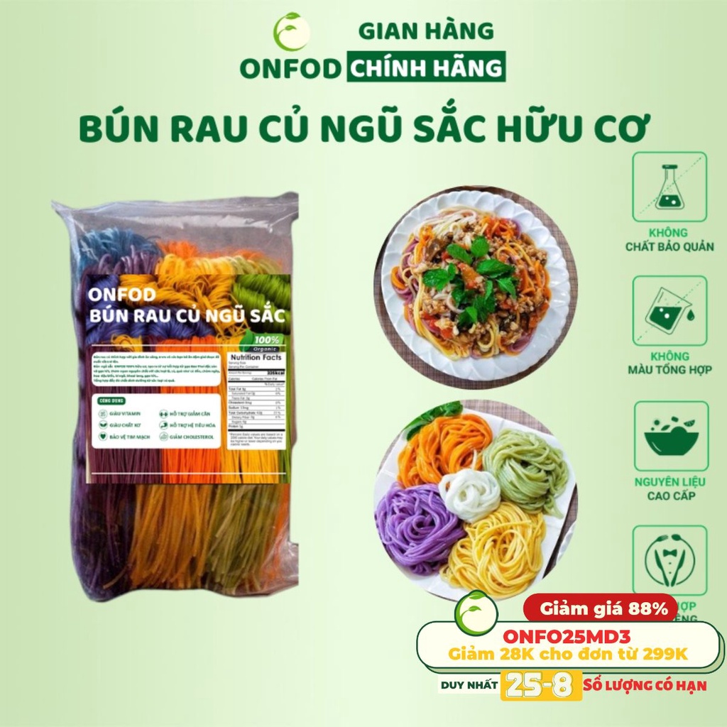 [🛒🇻🇳]Bún gạo lứt rau củ ngũ sắc hữu cơ ONFOD ăn kiêng giảm cân healthy eatclean cho người tiểu đường, gym, yoga, mẹ bầu – ONFOD , SKU – s18536455302 – vinmart.co 🇻🇳🛒Top1Shop🛒 🇻🇳Top1Vietnam🇻🇳 🛍🛒🇻🇳