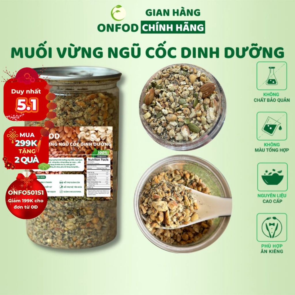 [🛒🇻🇳]Muối vừng ngũ cốc dinh dưỡng hữu cơ onfod ăn kiêng giảm cân thực dưỡng cho người tiểu đường, gym, yoga, bà bầu 500g 250g – ONFOD , SKU – s17376537366 – vinmart.co 🇻🇳🛒Top1Shop🛒 🇻🇳Top1Vietnam🇻🇳 🛍🛒🇻🇳