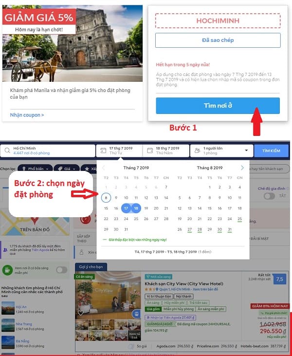 Cách lấy mã giảm giá agoda, agoda coupon