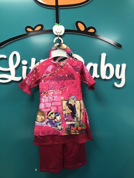 [🛒🇻🇳]Áo dài phối hình gia đình sum vầy 6-10T. x20 – facebook , SKU – PVN16693 – litibaby.com 🇻🇳🛒Top1Shop🛒 🇻🇳Top1Vietnam🇻🇳 🛍🛒🇻🇳