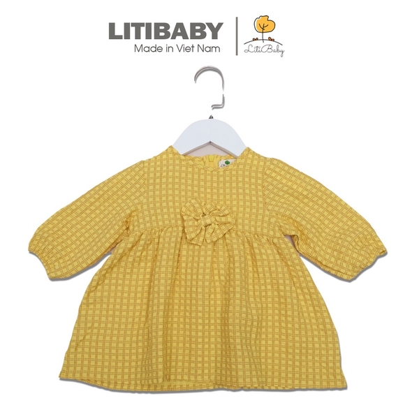 [🛒🇻🇳]Váy kẻ dài tay nơ ngực 1/8 – facebook , SKU – PVN16108 – litibaby.com 🇻🇳🛒Top1Shop🛒 🇻🇳Top1Vietnam🇻🇳 🛍🛒🇻🇳