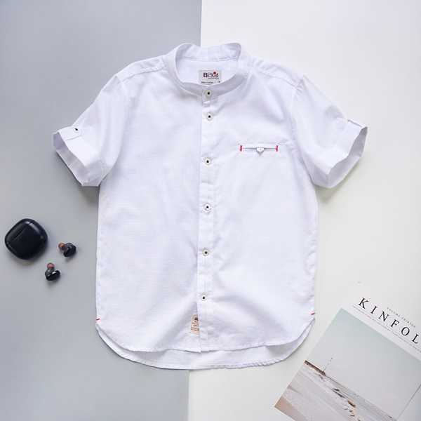 [🛒🇻🇳]Sơ mi ngắn linen cổ trụ túi mỗ AT101 – Trắng – B2KID , SKU – AT101R81056-TR – b2kid.com 🇻🇳🛒Top1Shop🛒 🇻🇳Top1Vietnam🇻🇳 🛍🛒🇻🇳