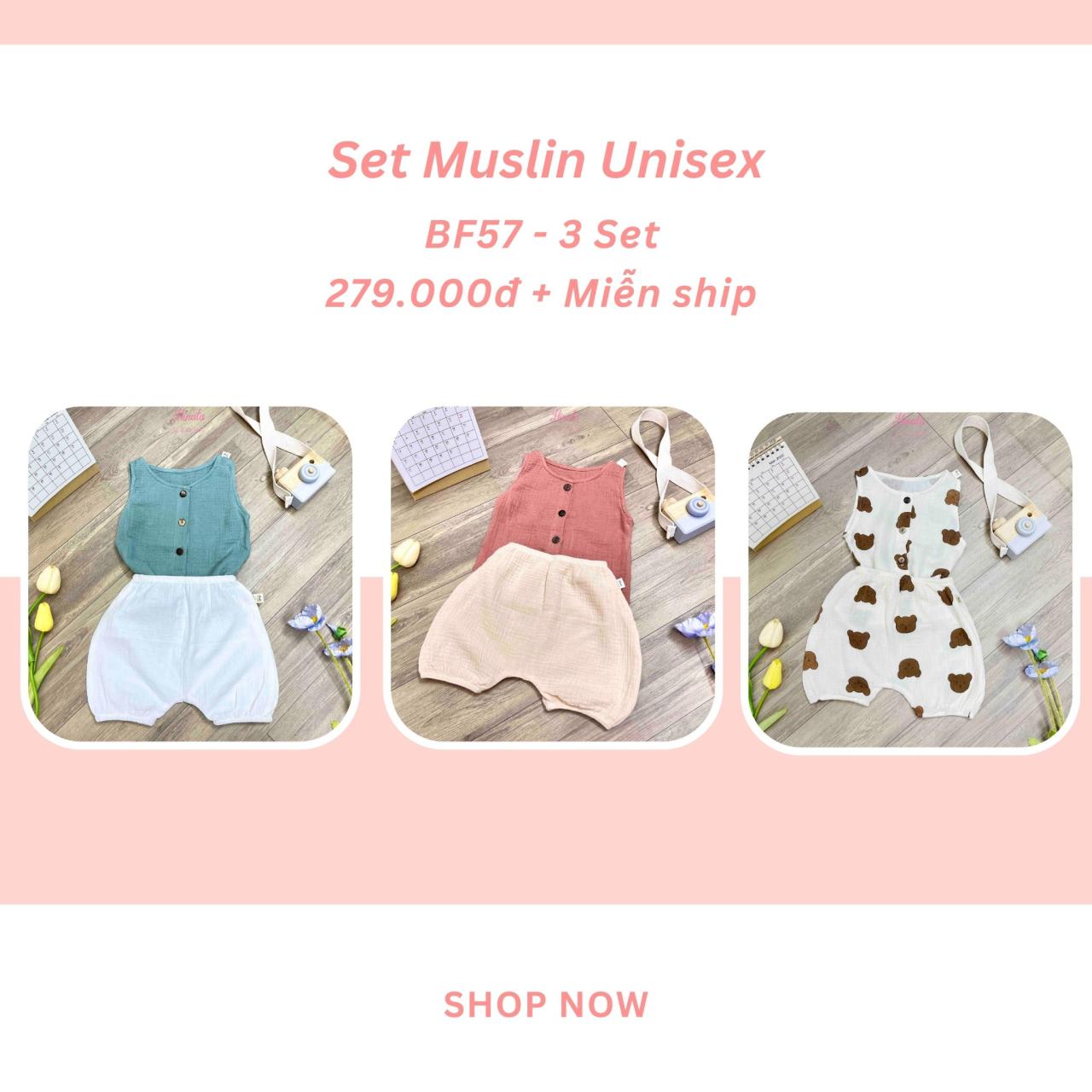 [🛒🇻🇳][ Mua nhiều giá sốc ] Combo 3 Set Muslin Unisex BF57 Hinata – Hinata , SKU – – hinata-vn.com 🇻🇳🛒Top1Shop🛒 🇻🇳Top1Vietnam🇻🇳 🛍🛒🇻🇳