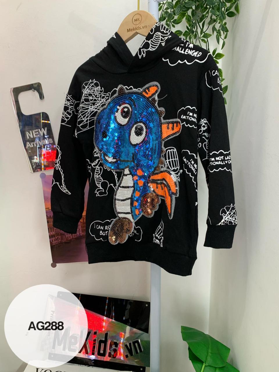[🛒🇻🇳]Áo hoodie hình khủng long đáng yêu size 100-150 AG288 – , SKU – 13465 – mekids.vn 🇻🇳🛒Top1Shop🛒 🇻🇳Top1Vietnam🇻🇳 🛍🛒🇻🇳