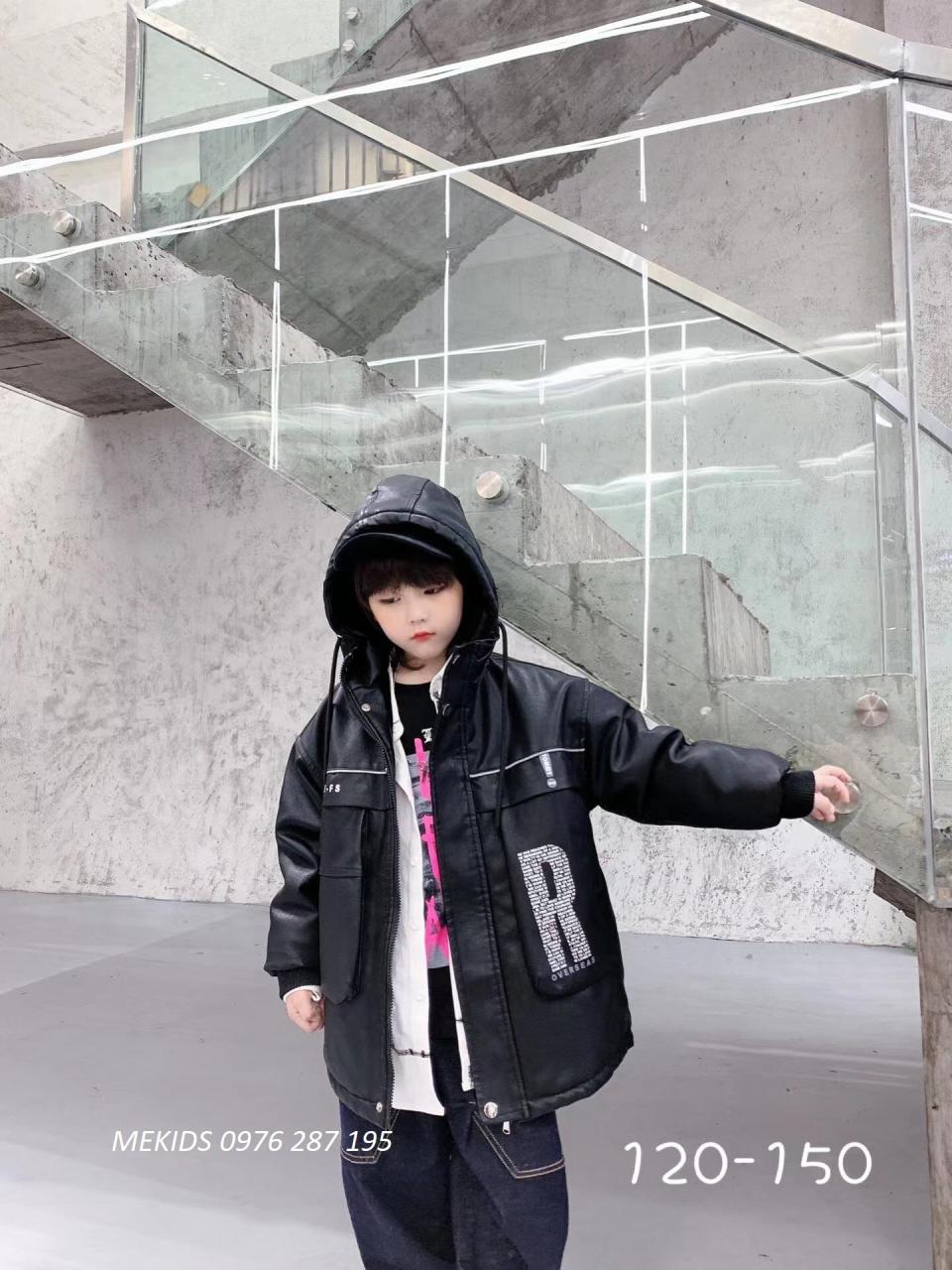 [🛒🇻🇳]Áo khoác da lót nỉ viền dạ quang cực chất cho bé size 120-150(6-10 tuổi)-mã AT504 – , SKU – 10429 – mekids.vn 🇻🇳🛒Top1Shop🛒 🇻🇳Top1Vietnam🇻🇳 🛍🛒🇻🇳