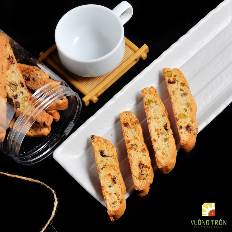 Bánh quy hạnh nhân Ý - Biscotti/Cantucci