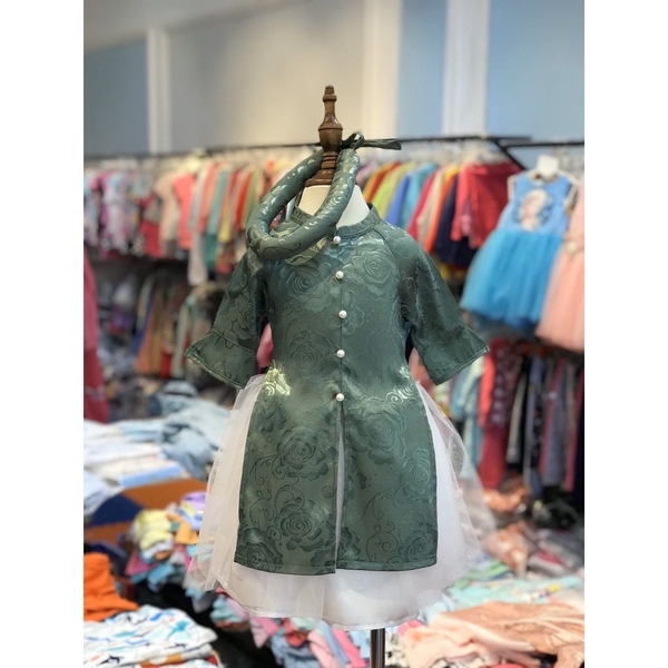 [🛒🇻🇳]Áo dài đính hoa chân vay ren kèm mấn 2/8 – facebook , SKU – PVN16991 – litibaby.com 🇻🇳🛒Top1Shop🛒 🇻🇳Top1Vietnam🇻🇳 🛍🛒🇻🇳