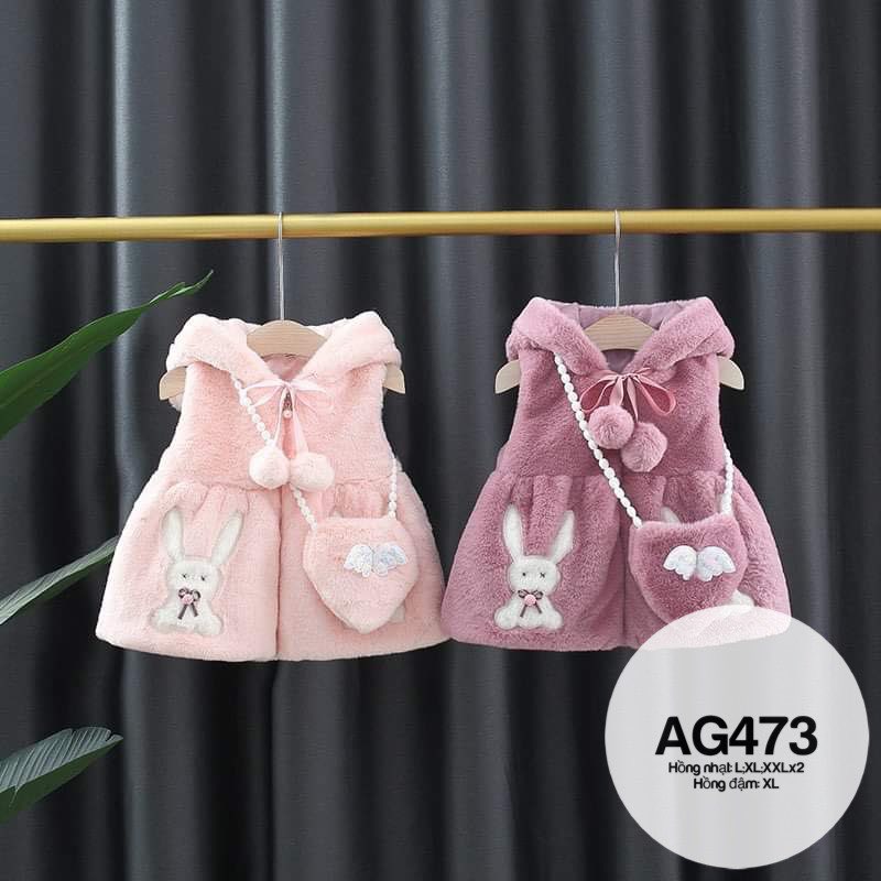 [🛒🇻🇳]Áo gile lông thỏ kèm túi nơ AG473 – , SKU – 13304 – mekids.vn 🇻🇳🛒Top1Shop🛒 🇻🇳Top1Vietnam🇻🇳 🛍🛒🇻🇳