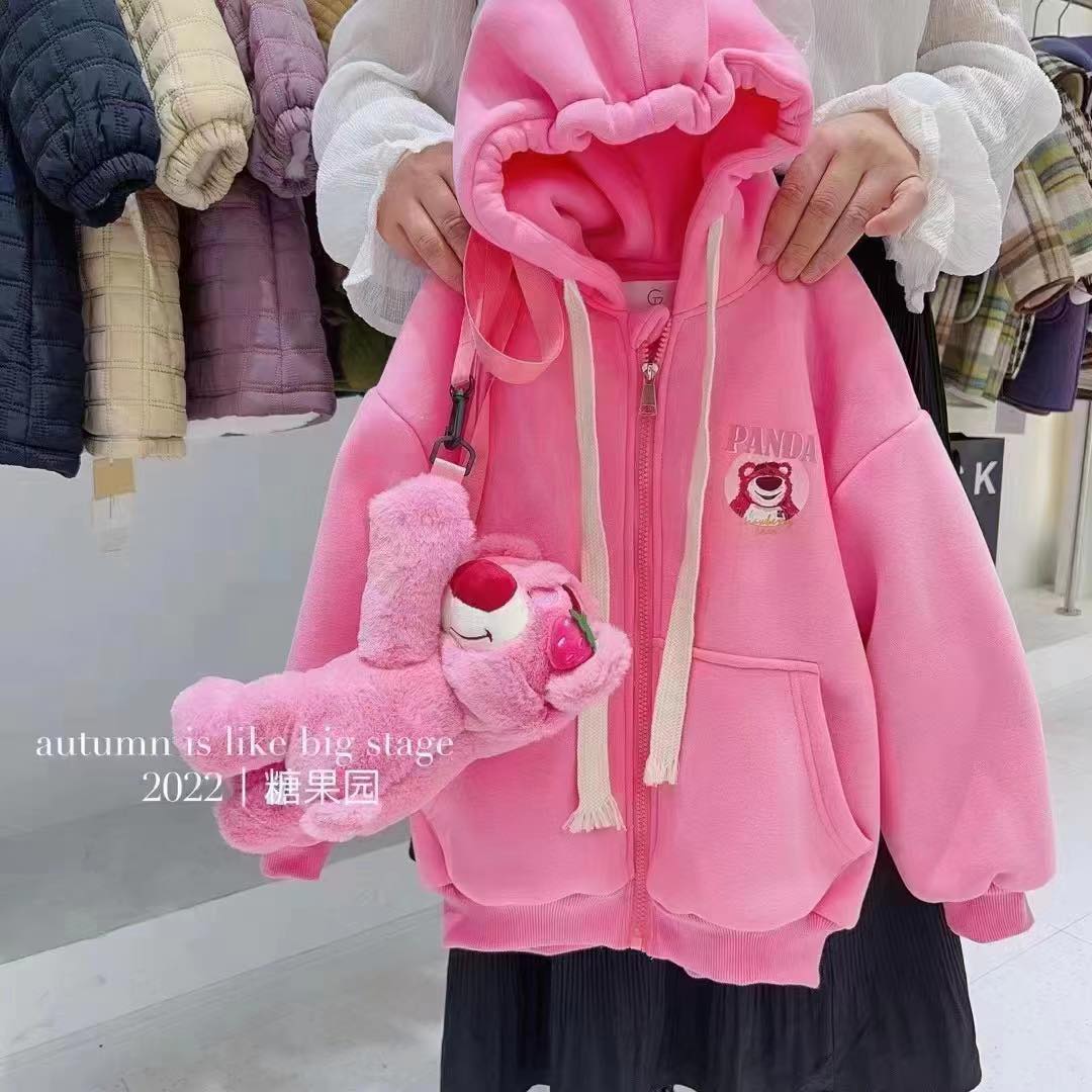 [🛒🇻🇳]Áo khoác nỉ hồng kèm túi gấu-ag504 – , SKU – 11032 – mekids.vn 🇻🇳🛒Top1Shop🛒 🇻🇳Top1Vietnam🇻🇳 🛍🛒🇻🇳