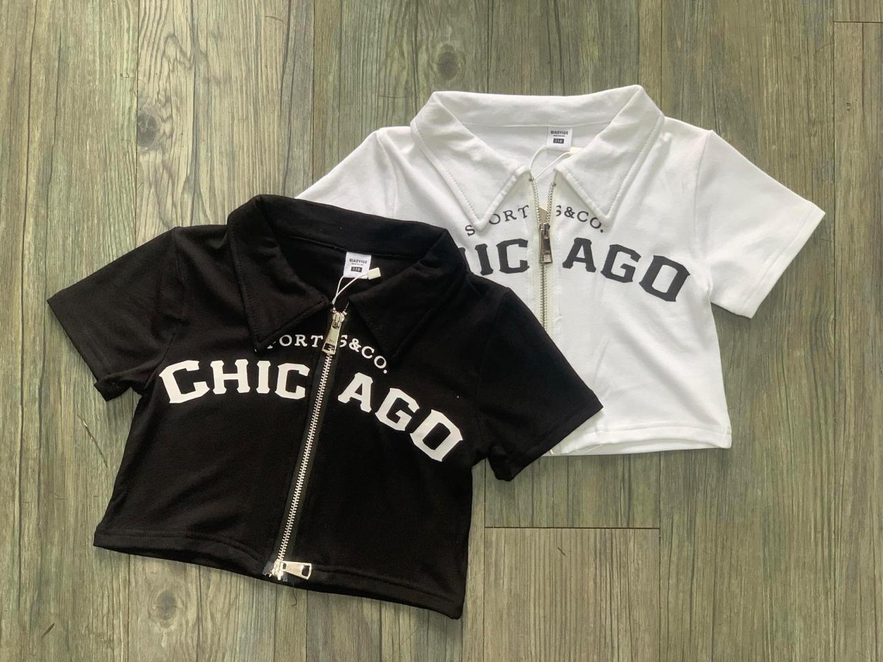 [🛒🇻🇳]Áo croptop chicago có khóa cho bé gái 4-9 tuổi-ag511 – , SKU – 11423 – mekids.vn 🇻🇳🛒Top1Shop🛒 🇻🇳Top1Vietnam🇻🇳 🛍🛒🇻🇳