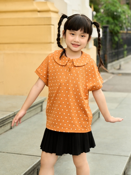 [🛒🇻🇳]Áo Polo Trẻ Em Mắt Chim Chấm Bi Cổ Sen – CTCP Thời trang YODY , SKU – APK5044-CAM-2 – yody.vn 🇻🇳🛒Top1Shop🛒 🇻🇳Top1Vietnam🇻🇳 🛍🛒🇻🇳