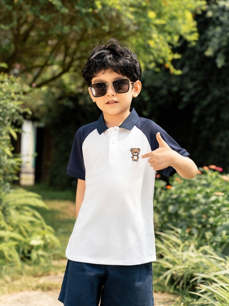 [🛒🇻🇳]Áo Polo Trẻ Em Cafe Phối Tay Raglan Ngực In Gấu – CTCP Thời trang YODY , SKU – APK5119-DEN-2 – yody.vn 🇻🇳🛒Top1Shop🛒 🇻🇳Top1Vietnam🇻🇳 🛍🛒🇻🇳