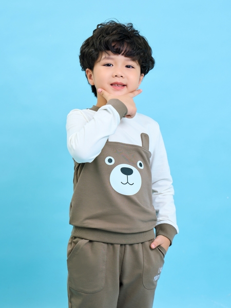 [🛒🇻🇳]Áo thun dài tay trẻ em cổ tròn in gấu vải phối – CTCP Thời trang YODY , SKU – ATK5135-REU-2 – yody.vn 🇻🇳🛒Top1Shop🛒 🇻🇳Top1Vietnam🇻🇳 🛍🛒🇻🇳