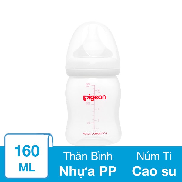 [🛒🇻🇳]Bình sữa nhựa PP Pigeon SofTouch Plus cổ rộng 160 ml (0 – 1 tháng) – Pigeon , SKU – 222430 – avakids.com 🇻🇳🛒Top1Shop🛒 🇻🇳Top1Vietnam🇻🇳 🛍🛒🇻🇳
