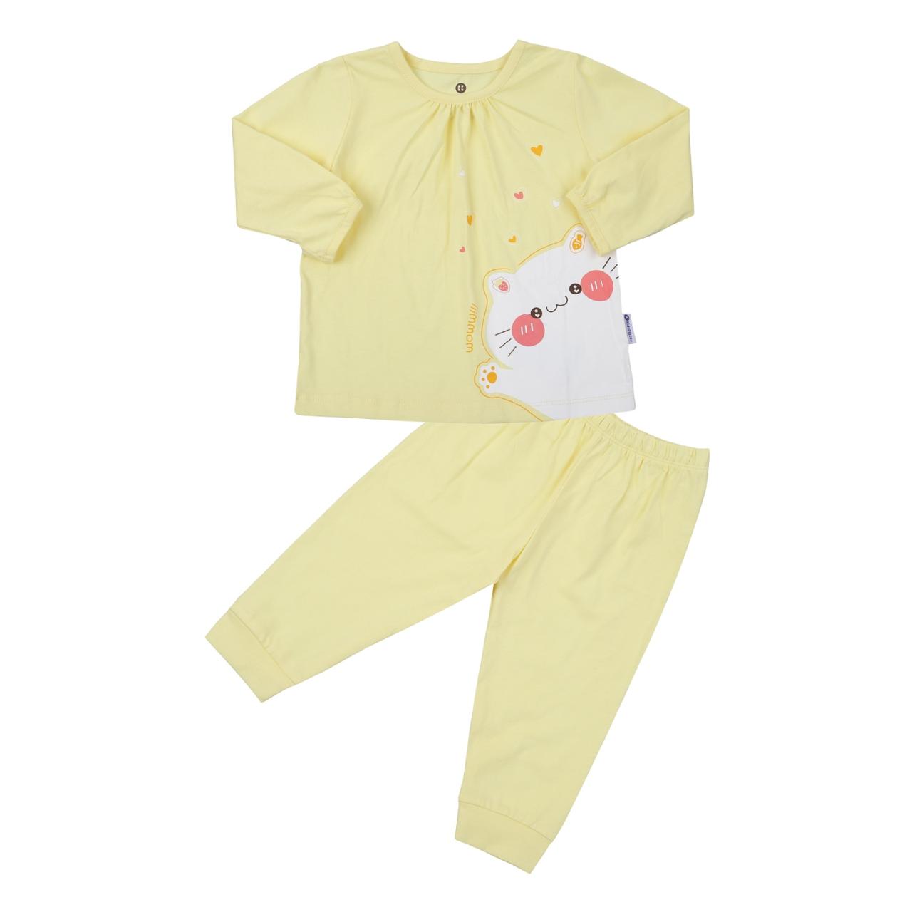 [🛒🇻🇳]Bộ quần áo dài tay bé gái KidsPlaza in hình mèo M23T (Vàng) – KidsPlaza , SKU – KIDS – 612191167 – kidsplaza.vn 🇻🇳🛒Top1Shop🛒 🇻🇳Top1Vietnam🇻🇳 🛍🛒🇻🇳