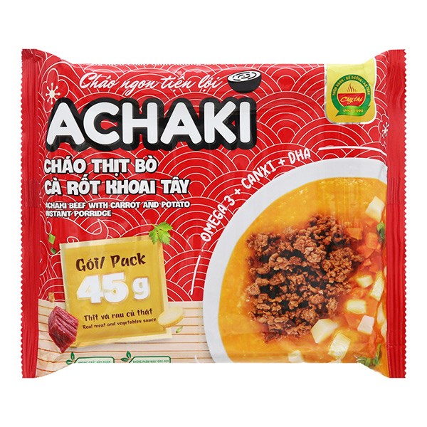 [🛒🇻🇳]Cháo ăn liền Achaki vị thịt bò, cà rốt và khoai tây gói 72g (từ 1 tuổi) – Achaki , SKU – 313799 – avakids.com 🇻🇳🛒Top1Shop🛒 🇻🇳Top1Vietnam🇻🇳 🛍🛒🇻🇳