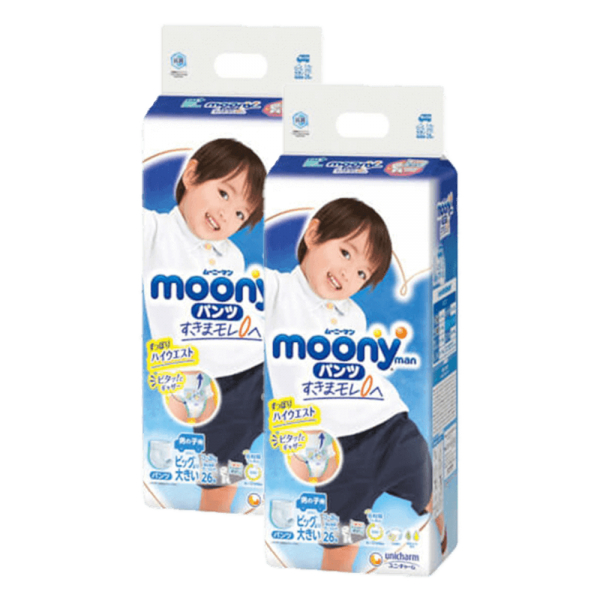 [🛒🇻🇳]Combo 2 Bỉm tã quần Moony bé trai size XXL 26 miếng (13-28kg) – Moony Blue , SKU – 2287000910001 – concung.com 🇻🇳🛒Top1Shop🛒 🇻🇳Top1Vietnam🇻🇳 🛍🛒🇻🇳