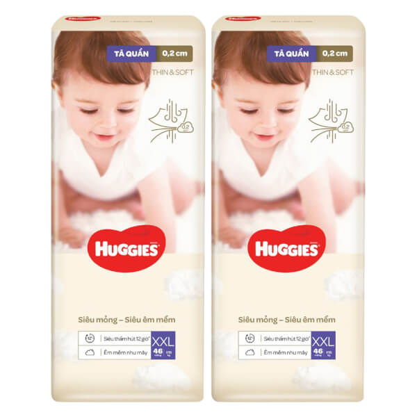 [🛒🇻🇳]Combo 2 Tã quần Huggies Thin & Soft (XXL, >15kg, 46 miếng) – Huggies Thin & Soft , SKU – 5836000000006 – concung.com 🇻🇳🛒Top1Shop🛒 🇻🇳Top1Vietnam🇻🇳 🛍🛒🇻🇳