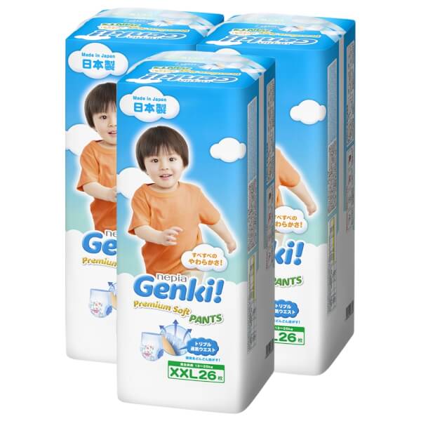 [🛒🇻🇳]Combo 3 gói Bỉm tã quần Genki size XXL 26 miếng (13-25kg) – Genki , SKU – 2242000910001 – concung.com 🇻🇳🛒Top1Shop🛒 🇻🇳Top1Vietnam🇻🇳 🛍🛒🇻🇳