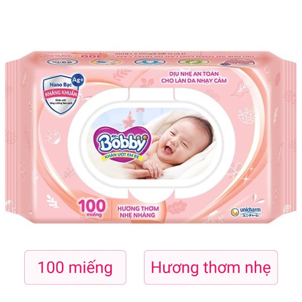 [🛒🇻🇳]Khăn ướt Bobby dịu nhẹ cho da nhạy cảm hương thơm nhẹ nhàng gói 100 miếng – Bobby , SKU – 77297 – avakids.com 🇻🇳🛒Top1Shop🛒 🇻🇳Top1Vietnam🇻🇳 🛍🛒🇻🇳
