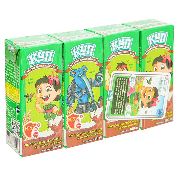 [🛒🇻🇳]Lốc 4 hộp thức uống lúa mạch hương socola LiF Kun 180 ml (từ 2 tuổi) – Kun , SKU – 85177 – avakids.com 🇻🇳🛒Top1Shop🛒 🇻🇳Top1Vietnam🇻🇳 🛍🛒🇻🇳