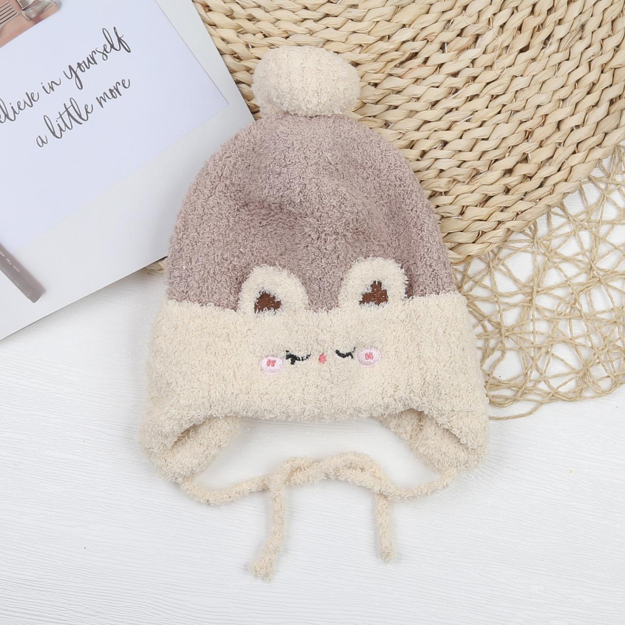 [🛒🇻🇳]Mũ len cho bé KidsPlaza mắt mèo có dây (Nâu nhạt) – KidsPlaza , SKU – 614140816 – kidsplaza.vn 🇻🇳🛒Top1Shop🛒 🇻🇳Top1Vietnam🇻🇳 🛍🛒🇻🇳