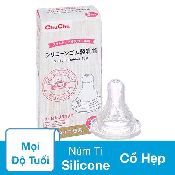 [🛒🇻🇳]Bộ 3 núm ti Chuchu Baby Rubber Teat cổ hẹp free size (mọi độ tuổi) – Chuchu Baby , SKU – 262181 – avakids.com 🇻🇳🛒Top1Shop🛒 🇻🇳Top1Vietnam🇻🇳 🛍🛒🇻🇳