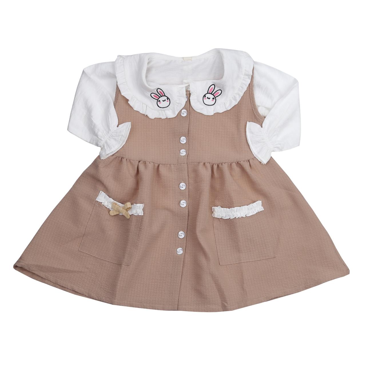 [🛒🇻🇳]Sét váy yếm bé gái KidsPlaza cổ thêu thỏ AT23T (Nâu) – KidsPlaza , SKU – KIDS-612230486 – kidsplaza.vn 🇻🇳🛒Top1Shop🛒 🇻🇳Top1Vietnam🇻🇳 🛍🛒🇻🇳