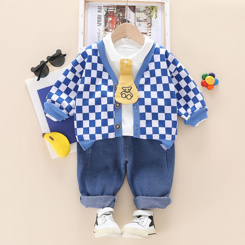 [🛒🇻🇳]ST510 – Set Quần Jean, Áo Và Áo Khoác Caro Bé Trai Phong Cách – Màu Xanh Dương – Tohoo , SKU – ST510 – moby.com.vn 🇻🇳🛒Top1Shop🛒 🇻🇳Top1Vietnam🇻🇳 🛍🛒🇻🇳