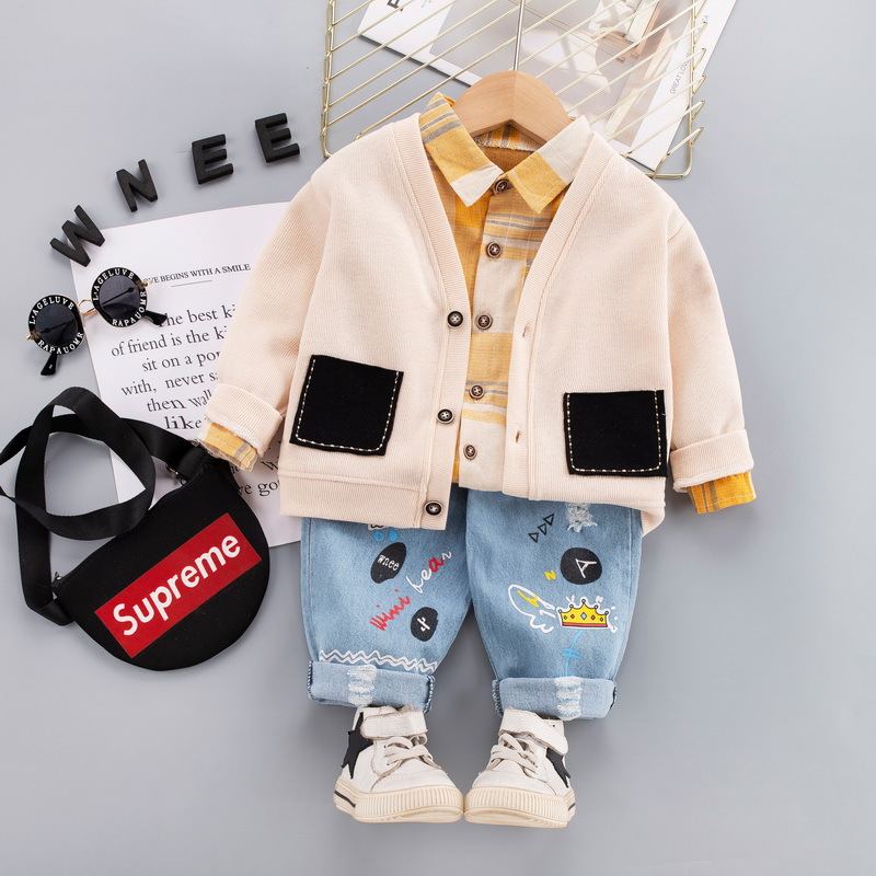 [🛒🇻🇳]ST560 – Set Quần Jean, Áo Sơ Mi Và Áo Khoác Có Túi Cho Bé Trai – Màu Kem – Tohoo , SKU – ST560 – moby.com.vn 🇻🇳🛒Top1Shop🛒 🇻🇳Top1Vietnam🇻🇳 🛍🛒🇻🇳
