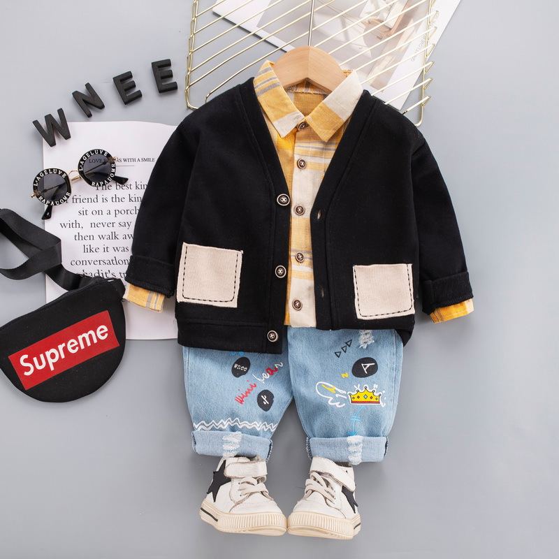 [🛒🇻🇳]ST561 – Set Quần Jean, Áo Sơ Mi Và Áo Khoác Có Túi Cho Bé Trai – Màu Đen – Tohoo , SKU – ST561 – moby.com.vn 🇻🇳🛒Top1Shop🛒 🇻🇳Top1Vietnam🇻🇳 🛍🛒🇻🇳