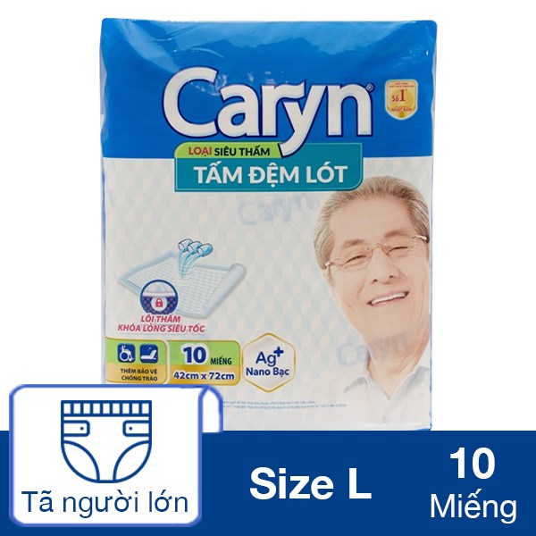 [🛒🇻🇳]Tấm đệm lót Caryn siêu thấm size L 10 miếng – Caryn , SKU – 91566 – avakids.com 🇻🇳🛒Top1Shop🛒 🇻🇳Top1Vietnam🇻🇳 🛍🛒🇻🇳