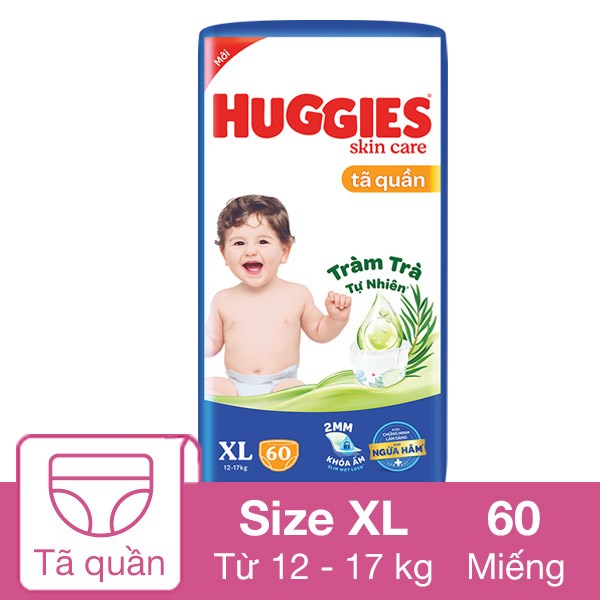 [🛒🇻🇳]Tã quần Huggies Skincare cực đại size XL 60 miếng (12 – 17 kg) – Giao bao bì ngẫu nhiên – Huggies , SKU – 286258 – avakids.com 🇻🇳🛒Top1Shop🛒 🇻🇳Top1Vietnam🇻🇳 🛍🛒🇻🇳