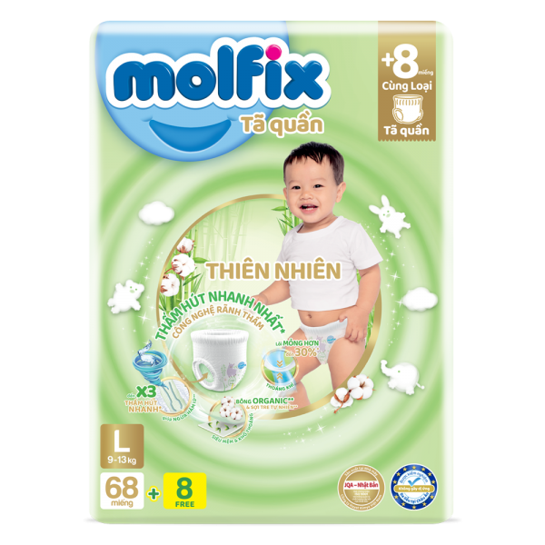 [🛒🇻🇳]Tã quần Molfix (L, 9 – 13kg, 68 miếng) (giao bao bì ngẫu nhiên) – Molfix , SKU – 2278000000027 – concung.com 🇻🇳🛒Top1Shop🛒 🇻🇳Top1Vietnam🇻🇳 🛍🛒🇻🇳