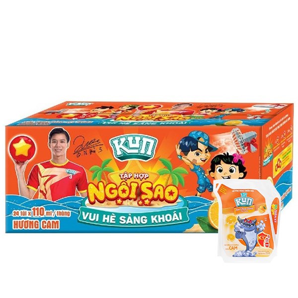 [🛒🇻🇳]Thùng 24 túi sữa chua uống tiệt trùng LiF Kun vị cam 110 ml (từ 2 tuổi) – Kun , SKU – 216784 – avakids.com 🇻🇳🛒Top1Shop🛒 🇻🇳Top1Vietnam🇻🇳 🛍🛒🇻🇳