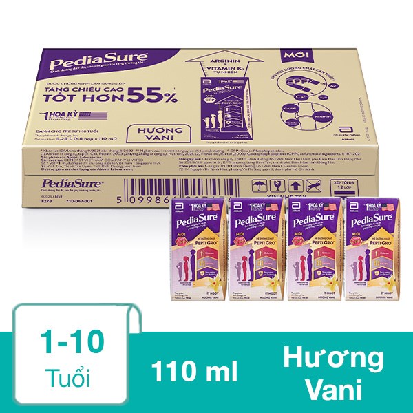 [🛒🇻🇳]Thùng 48 hộp sữa pha sẵn Abbott PediaSure hương vani 110 ml (1 – 10 tuổi) – PediaSure , SKU – 231214 – avakids.com 🇻🇳🛒Top1Shop🛒 🇻🇳Top1Vietnam🇻🇳 🛍🛒🇻🇳