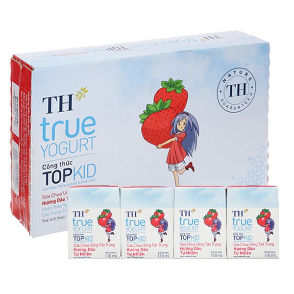 [🛒🇻🇳]Thùng 48 hộp sữa chua uống tiệt trùng TH true YOGURT Top Kid vị dâu 110 ml (từ 1 tuổi) – TH true MILK , SKU – 87042 – avakids.com 🇻🇳🛒Top1Shop🛒 🇻🇳Top1Vietnam🇻🇳 🛍🛒🇻🇳