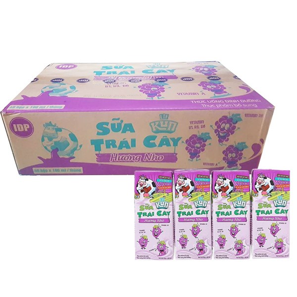 [🛒🇻🇳]Thùng 48 hộp sữa trái cây LiF Kun hương nho 180 ml (từ 2 tuổi) – Kun , SKU – 204883 – avakids.com 🇻🇳🛒Top1Shop🛒 🇻🇳Top1Vietnam🇻🇳 🛍🛒🇻🇳