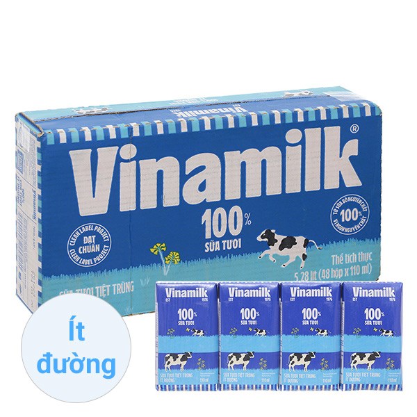 [🛒🇻🇳]Thùng 48 hộp sữa tươi tiệt trùng Vinamilk ít đường 110 ml (từ 1 tuổi) – Vinamilk , SKU – 198354 – avakids.com 🇻🇳🛒Top1Shop🛒 🇻🇳Top1Vietnam🇻🇳 🛍🛒🇻🇳