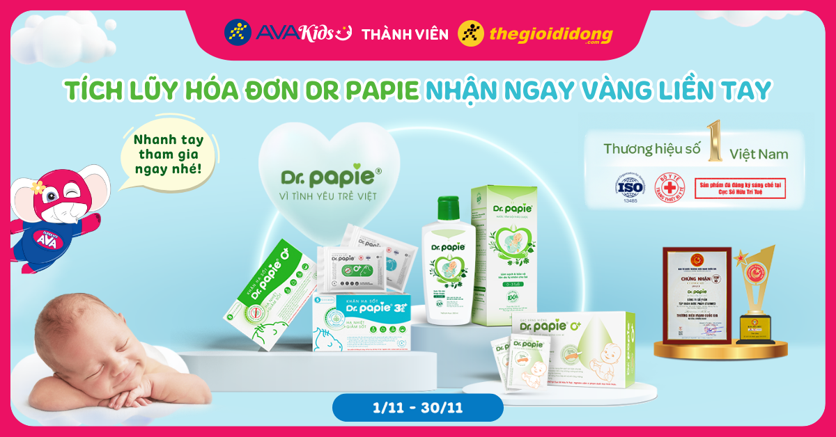[🛒🇻🇳]Tích lũy hóa đơn Dr. Papie nhận ngay vàng liền tay – , SKU – – avakids.com 🇻🇳🛒Top1Shop🛒 🇻🇳Top1Vietnam🇻🇳 🛍🛒🇻🇳
