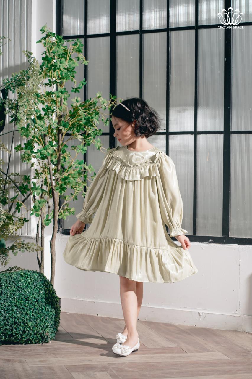 [🛒🇻🇳]Váy Công Chúa Tay Dài Hai Lớp Nhẹ Nhàng Bồng Bềnh Đủ 4 Màu Sắc Dành Cho Bé Gái Crown Kids CKGL5822301 Size 13 đến 45Kg – Crown Kids , SKU – CKGL5822301.GR.3 – crownspace.vn 🇻🇳🛒Top1Shop🛒 🇻🇳Top1Vietnam🇻🇳 🛍🛒🇻🇳