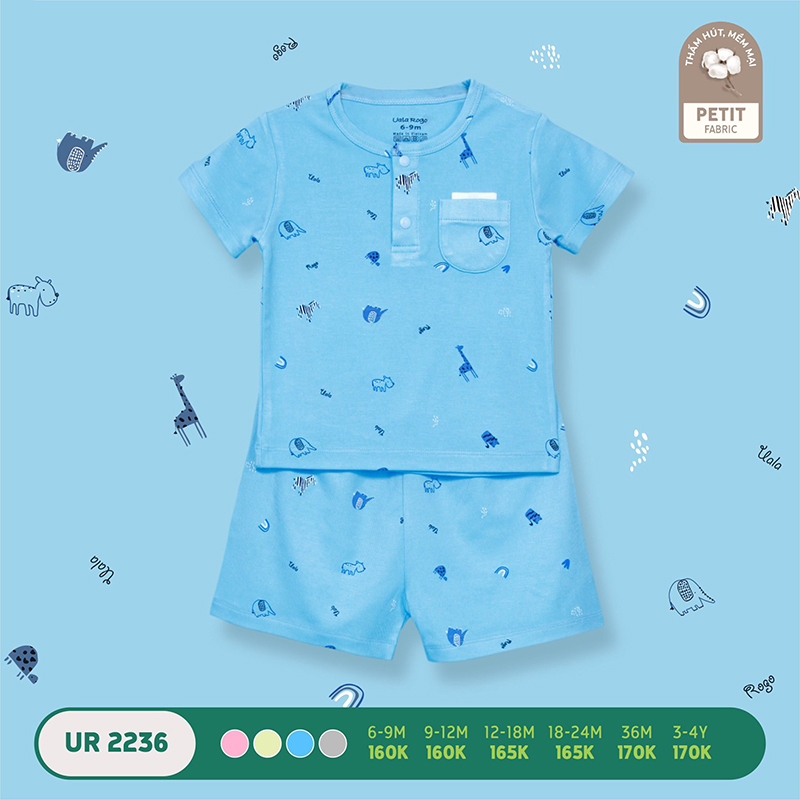 [🛒🇻🇳]UR2236.1 – Bộ quần áo Uala Rogo cộc tay vải petit – Màu xanh dương – Uala Rogo , SKU – UR2236.1 – moby.com.vn 🇻🇳🛒Top1Shop🛒 🇻🇳Top1Vietnam🇻🇳 🛍🛒🇻🇳