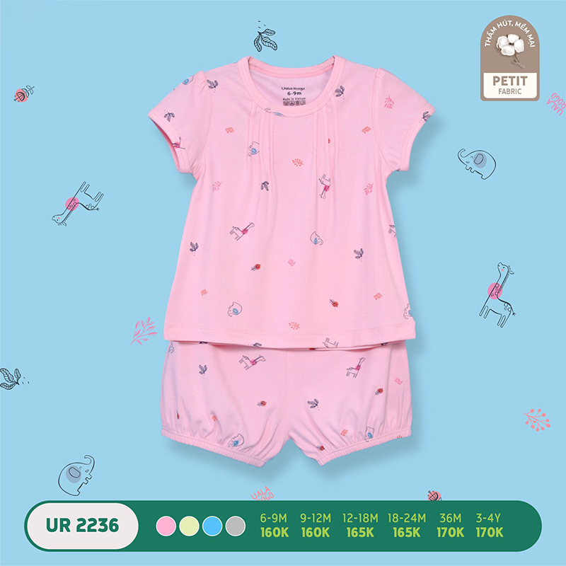 [🛒🇻🇳]UR2236.2 – Bộ quần áo Uala Rogo cộc tay vải petit – Màu hồng – Uala Rogo , SKU – UR2236.2 – moby.com.vn 🇻🇳🛒Top1Shop🛒 🇻🇳Top1Vietnam🇻🇳 🛍🛒🇻🇳