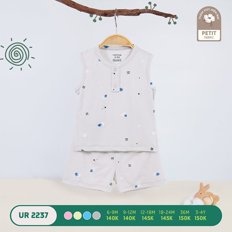 [🛒🇻🇳]UR2237.3 – Bộ quần áo ba lỗ Uala Rogo vải petit – Màu xám – Uala Rogo , SKU – UR2237.3 – moby.com.vn 🇻🇳🛒Top1Shop🛒 🇻🇳Top1Vietnam🇻🇳 🛍🛒🇻🇳