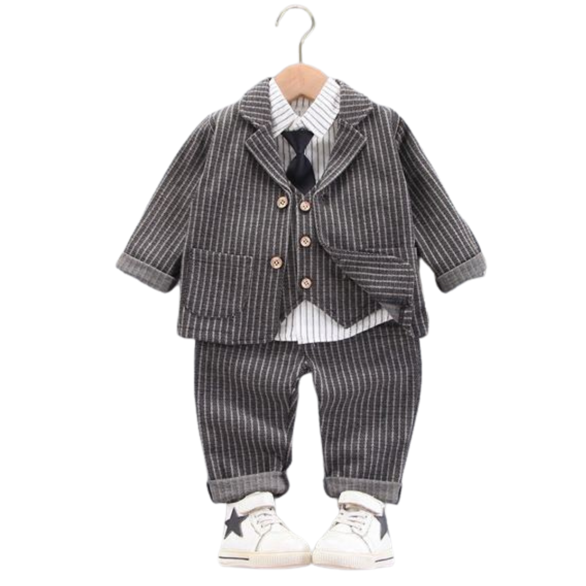 [🛒🇻🇳]V512 – Set Đồ Vest Bé Trai Caro Kèm Áo Gile Và Cà Vạt – Màu Nâu – Tohoo , SKU – V512 – moby.com.vn 🇻🇳🛒Top1Shop🛒 🇻🇳Top1Vietnam🇻🇳 🛍🛒🇻🇳