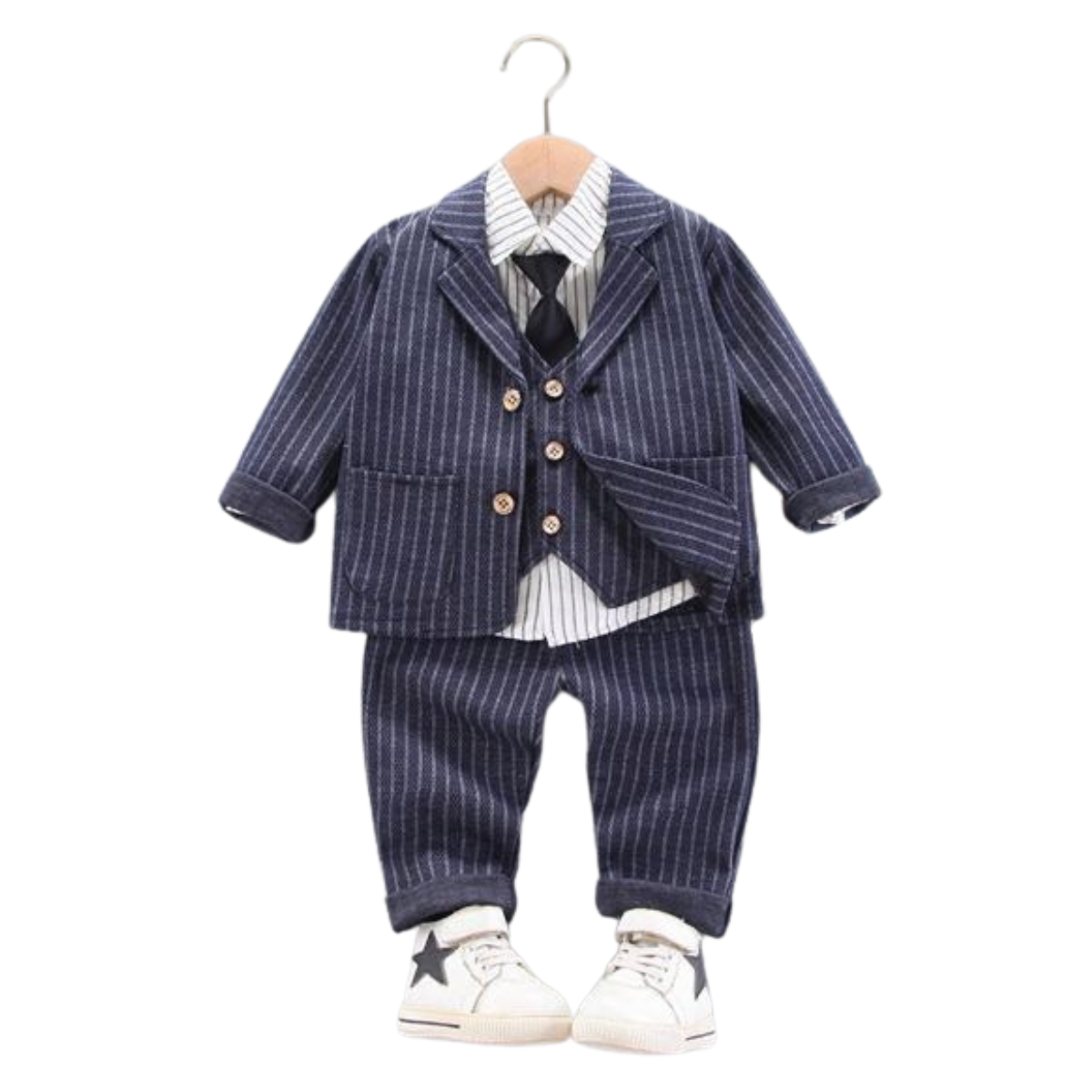 [🛒🇻🇳]V514 – Set Đồ Vest Bé Trai Caro Kèm Áo Gile Và Cà Vạt – Màu Xanh – Tohoo , SKU – V514 – moby.com.vn 🇻🇳🛒Top1Shop🛒 🇻🇳Top1Vietnam🇻🇳 🛍🛒🇻🇳